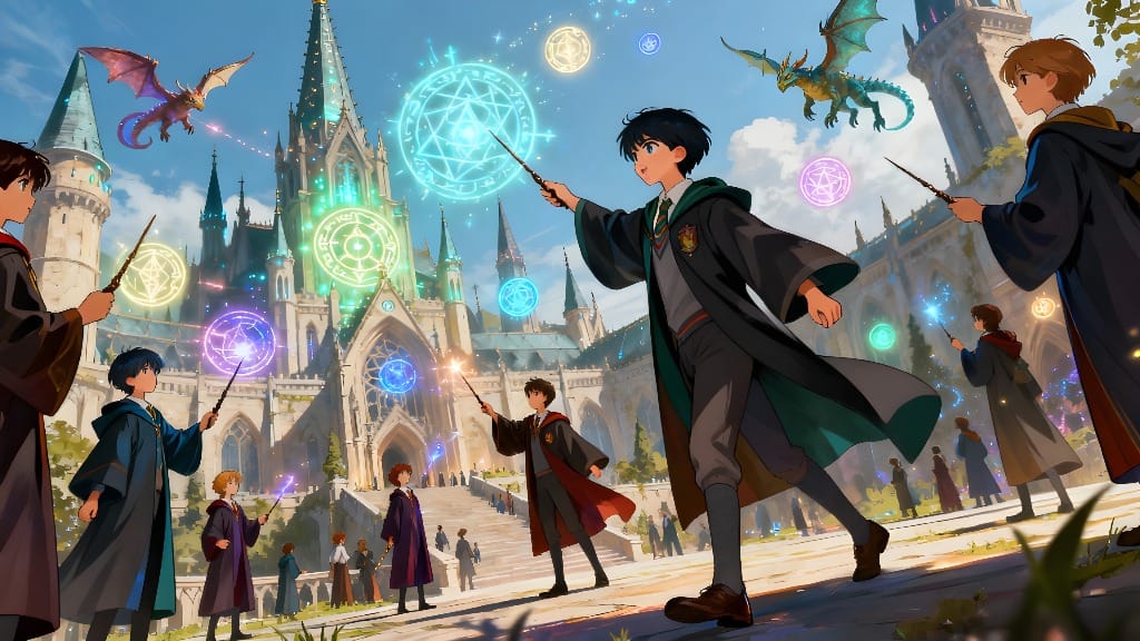 Anime characters showcasing art and culture.