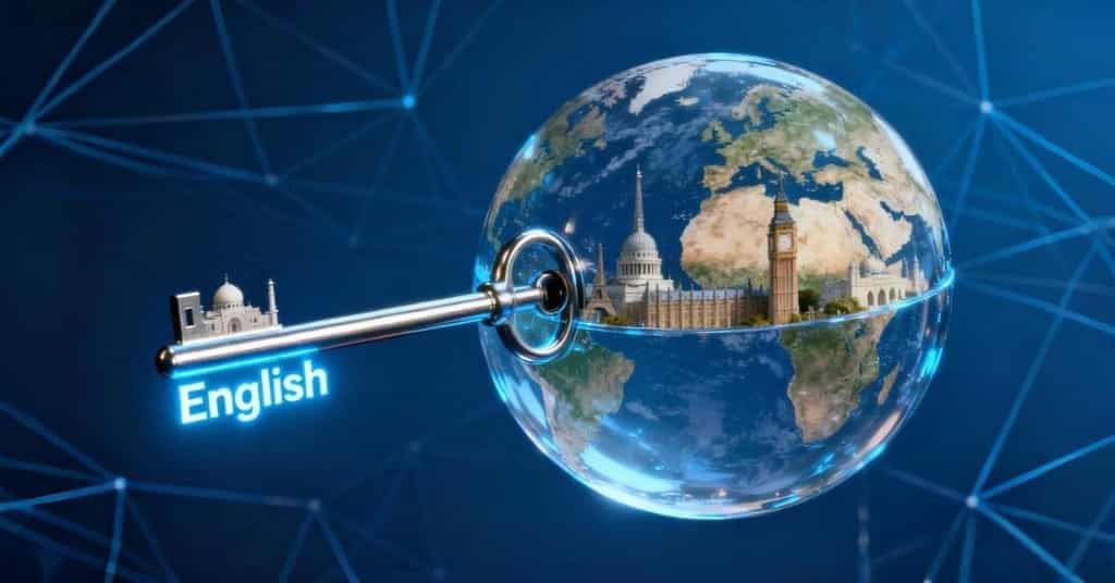 english language learning and communication concept