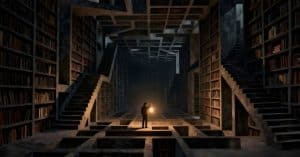 library interior knowledge hub